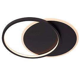 AXELLE round LED ceiling light 24 W 2700 K black (Lucide)