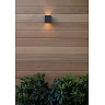AXI Bathroom wall spotlight 2x7W Integrated LED IP54 Black (Lucide)