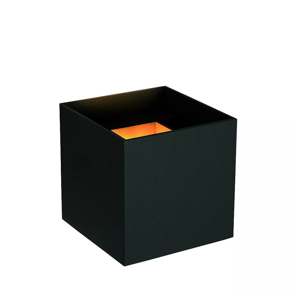 AXI Bathroom wall spotlight 2x7W Integrated LED IP54 Black (Lucide)