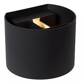 AXI Bathroom wall spotlight 2x3.5W Integrated LED IP54 Black (Lucide)