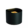 AXI Bathroom wall spotlight 2x3.5W Integrated LED IP54 Black (Lucide)
