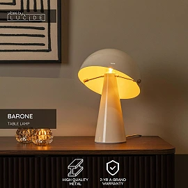 BARONE table lamp Ø 23 cm 1xE27 Cream (Lucide)