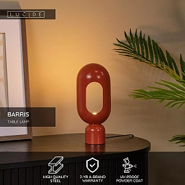 BARRIS Table lamp 39x32 cm 1xE27 terracotta (Lucide)