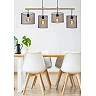 BASKETT pendant light 4xE27 Black (Lucide)