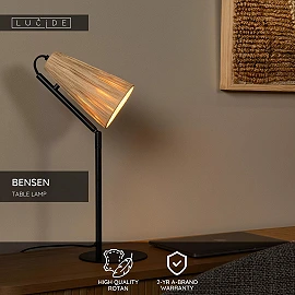 BENSEN Table lamp 1xE14 natural (Lucide)