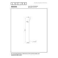BENSEN stāvlampa 1xE14 pelēka (Lucide)