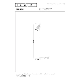 BENSEN Floor lamp 1xE14 natural (Lucide)