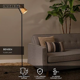 BENSEN Floor lamp 1xE14 natural (Lucide)