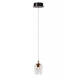 BERLIANE Pendant light LED dim 1x4W 2700K Transparent (Lucide)