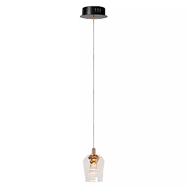 BERLIANE Pendant light LED dim 1x4W 2700K Transparent (Lucide)