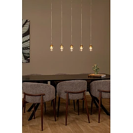 BERLIANE Pendant light LED dim 5x4W 2700K Transparent (Lucide)