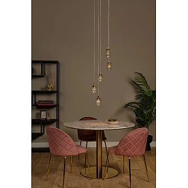 BERLIANE Pendant light LED dim 5x4W 2700K Transparent (Lucide)