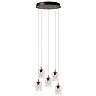 BERLIANE Pendant light LED dim 5x4W 2700K Transparent (Lucide)