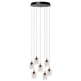 BERLIANE Pendant light LED dim 7x4W 2700K Transparent (Lucide)
