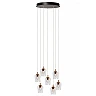 BERLIANE Pendant light LED dim 7x4W 2700K Transparent (Lucide)