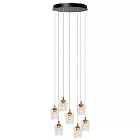 BERLIANE Pendant light LED dim 7x4W 2700K Transparent (Lucide)