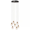 BERLIANE Pendant light LED dim 7x4W 2700K Transparent (Lucide)