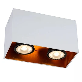 BIDO griestu prožektors 16,6x8,3 cm 2xGU10 balta (Lucide)