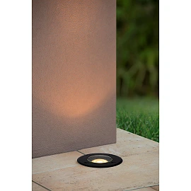 BILTIN Deck light Indoor/Outdoor 1x35W GU10 IP67 Black (Lucide)