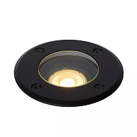BILTIN Deck light Indoor/Outdoor 1x35W GU10 IP67 Black (Lucide)