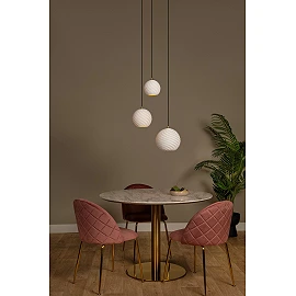 BINA piekaramā lampa Ø40 cm 3 x E27 balta porcelāna (Lucide)