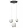 BINA pendant light Ø40 cm 3 x E27 white porcelain (Lucide)
