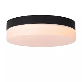 BISKIT bathroom ceiling light with microwave motion sensor, integrated LED, 12 W, 700 lm, 2700 K, black (Lucide)