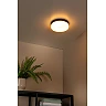 BISKIT bathroom ceiling light with microwave motion sensor, integrated LED, 18 W, 1150 lm, 2700 K, black (Lucide)