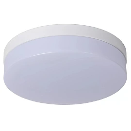 BISKIT vannas istabas griestu lampa ar mikroviļņu kustības sensoru, integrēts LED, 18 W, 1150 lm, 2700 K, balta (Lucide)