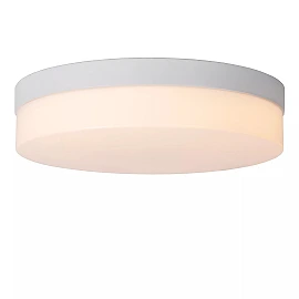 BISKIT vannas istabas griestu lampa ar mikroviļņu kustības sensoru, integrēts LED, 18 W, 1150 lm, 2700 K, balta (Lucide)