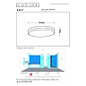 BISKIT bathroom ceiling light with microwave motion sensor, integrated LED, 24 W, 1550 lm, 2700 K, black (Lucide)