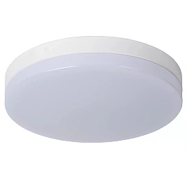 BISKIT vannas istabas griestu lampa ar mikroviļņu kustības sensoru, integrēts LED, 36 W, 2200 lm, 2700 K, balta (Lucide)