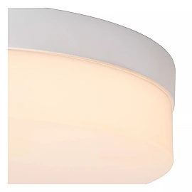 BISKIT vannas istabas griestu lampa ar mikroviļņu kustības sensoru, integrēts LED, 36 W, 2200 lm, 2700 K, balta (Lucide)
