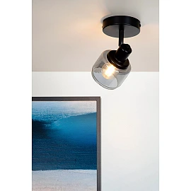 BJORN Ceiling spotlight 1xE14 black (Lucide)