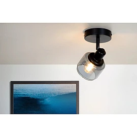 BJORN Ceiling spotlight 1xE14 black (Lucide)