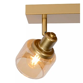 BJORN Ceiling spotlight 2xE14 matt gold / brass (Lucide)