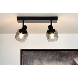 BJORN Ceiling spotlight 2xE14 black (Lucide)