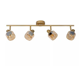 BJORN Ceiling spotlight 4xE14 matt gold / brass (Lucide)