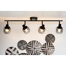 BJORN Ceiling spotlight 4xE14 black (Lucide)