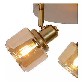 BJORN Ceiling spotlight Ø38 cm 3xE14 matt gold / brass (Lucide)