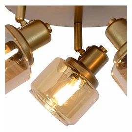 BJORN Ceiling spotlight Ø38 cm 3xE14 matt gold / brass (Lucide)
