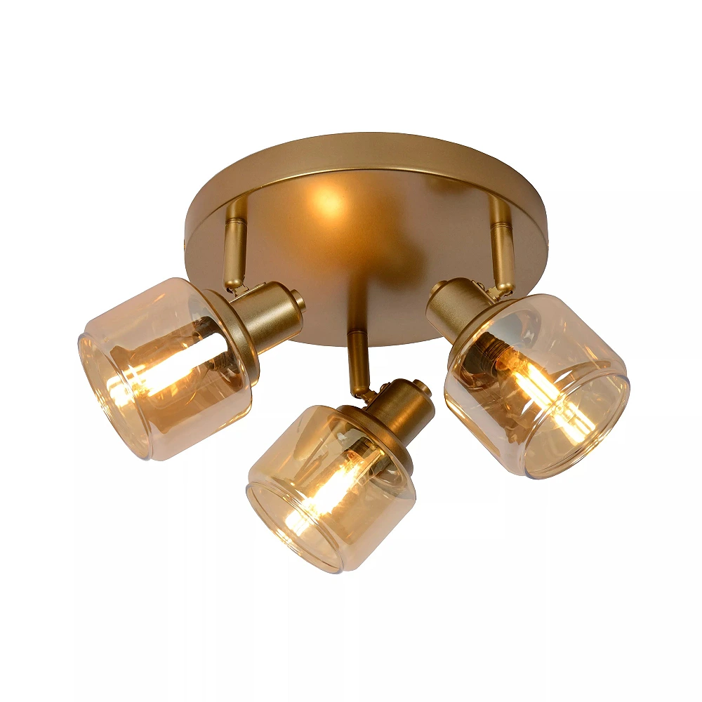 BJORN Ceiling spotlight Ø38 cm 3xE14 matt gold / brass (Lucide)