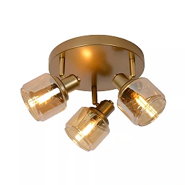 BJORN Ceiling spotlight Ø38 cm 3xE14 matt gold / brass (Lucide)