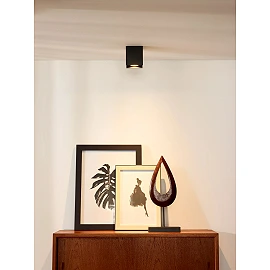 BODI Ceiling spotlight 8.2 cm 1xGU10 black (Lucide)