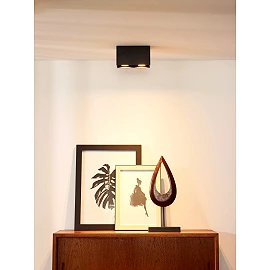 BODI Ceiling spotlight 16.5 cm 2xGU10 black (Lucide)