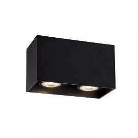 BODI Ceiling spotlight 16.5 cm 2xGU10 black (Lucide)