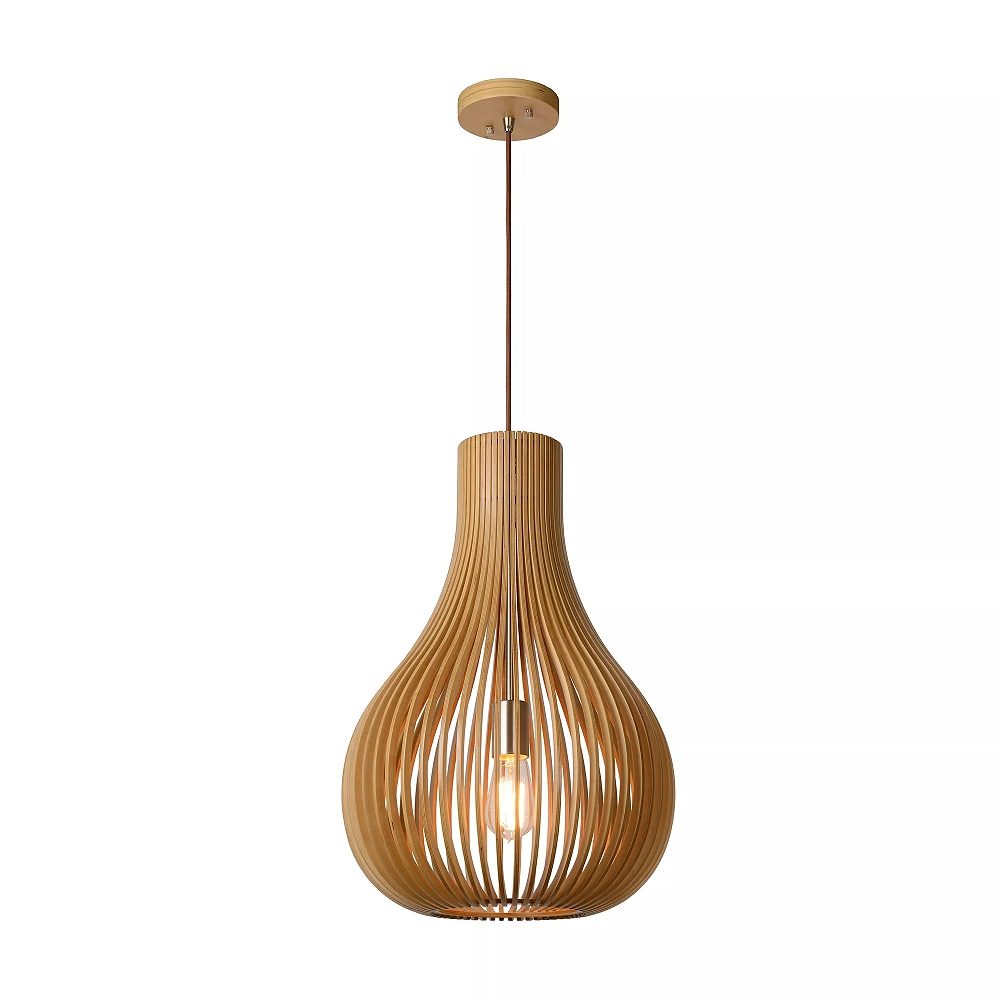 BODO Piekaramā lampa 1x60W E27 gaiša koka (Lucide)