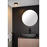 BRICE-LED bathroom ceiling light Ø 11.7 cm LED dimmable 8W 3000K IP44 black (Lucide)