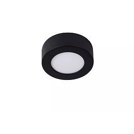 BRICE-LED bathroom ceiling light Ø 11.7 cm LED dimmable 8W 3000K IP44 black (Lucide)
