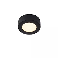 BRICE-LED bathroom ceiling light Ø 11.7 cm LED dimmable 8W 3000K IP44 black (Lucide)